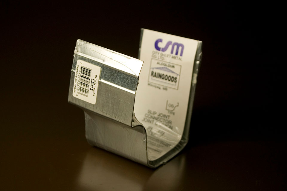 Slip Joint Connector Galvanized Gutter Systems OG Style CSM