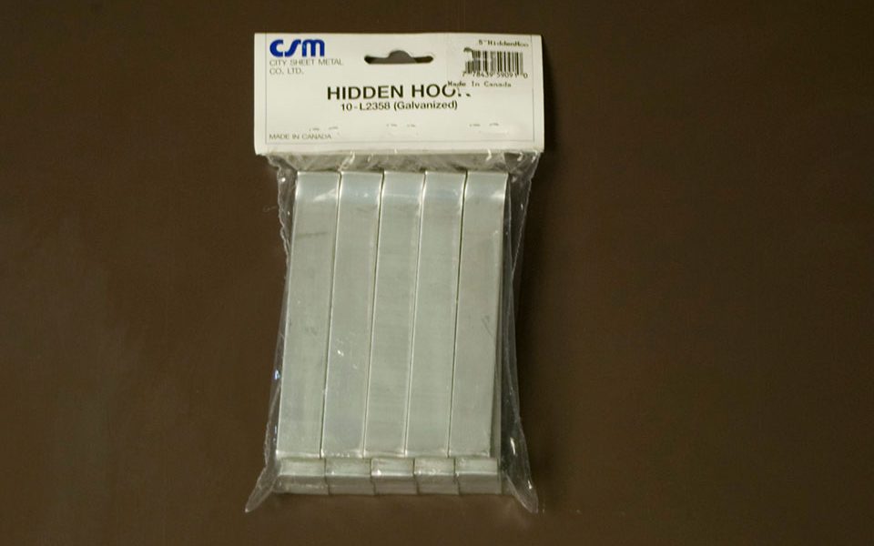 Aluminum Hidden Hook (L9091-3)