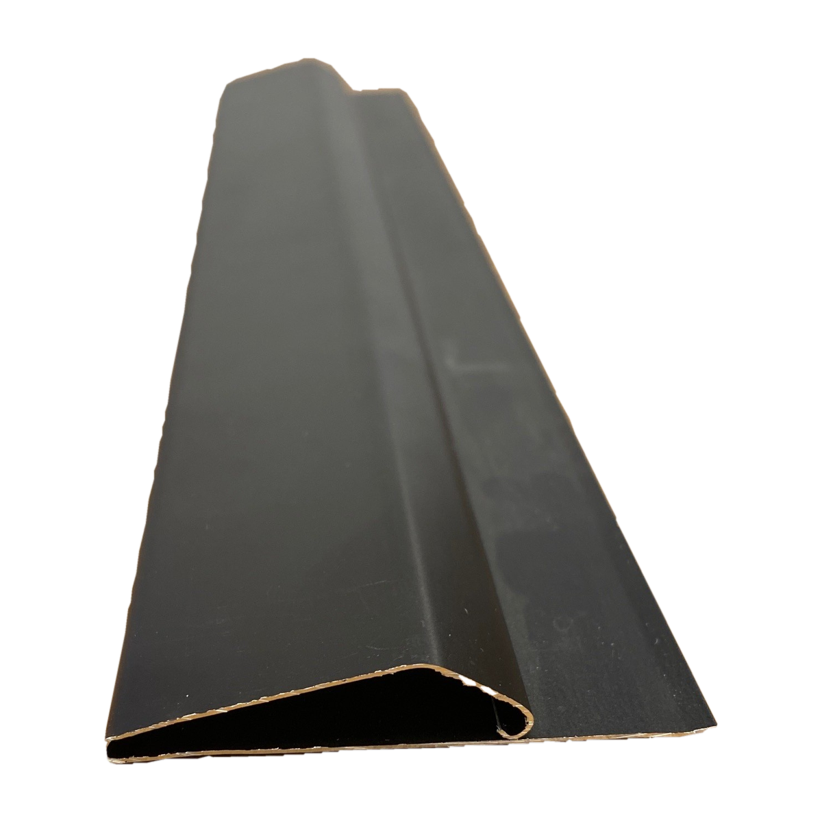 Aluminum soffit gable trim, angled view